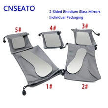 Стоматологическая Ортодонтическая щеточка Интраоральная фотографического 2-сторонняя родий Стекло зеркала двойные боковые зеркала для стоматолога