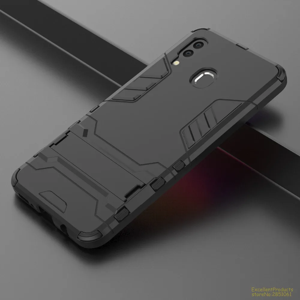 

Armor Phone Case For Samsung Galaxy A30 / A50 Phone Cover Soft Silicone+PC Cases Protective With Kickstand Cover shell fundas
