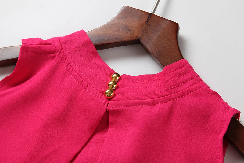 plus size blouses Chiffon Sleeveless Blouse 2020 Women Tops Brand Plus Size Causal Blouses Lady Shirts Summer Tops Blusas women clothing 5XL chiffon blouse