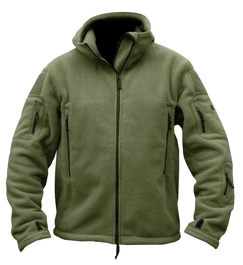 US-Military-Fleece-Tactical-Jacket-Men-Thermal-Outdoors-Polartec-Sport-Hooded-Coat-Militar-Softshell-Hike-Outdoor