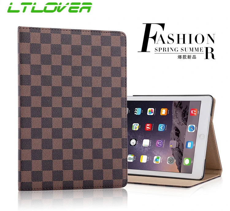 

Luxury Lattice Cover Case for New iPad 2017 A1822 A1823 PU Leather Protective Case For for New iPad 2018 Tablet Cases