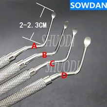 Высокое качество длинный наконечник стоматологический скалер ложка для чистки зубов экскаватор восстановительные инструменты инструмент-ложка
