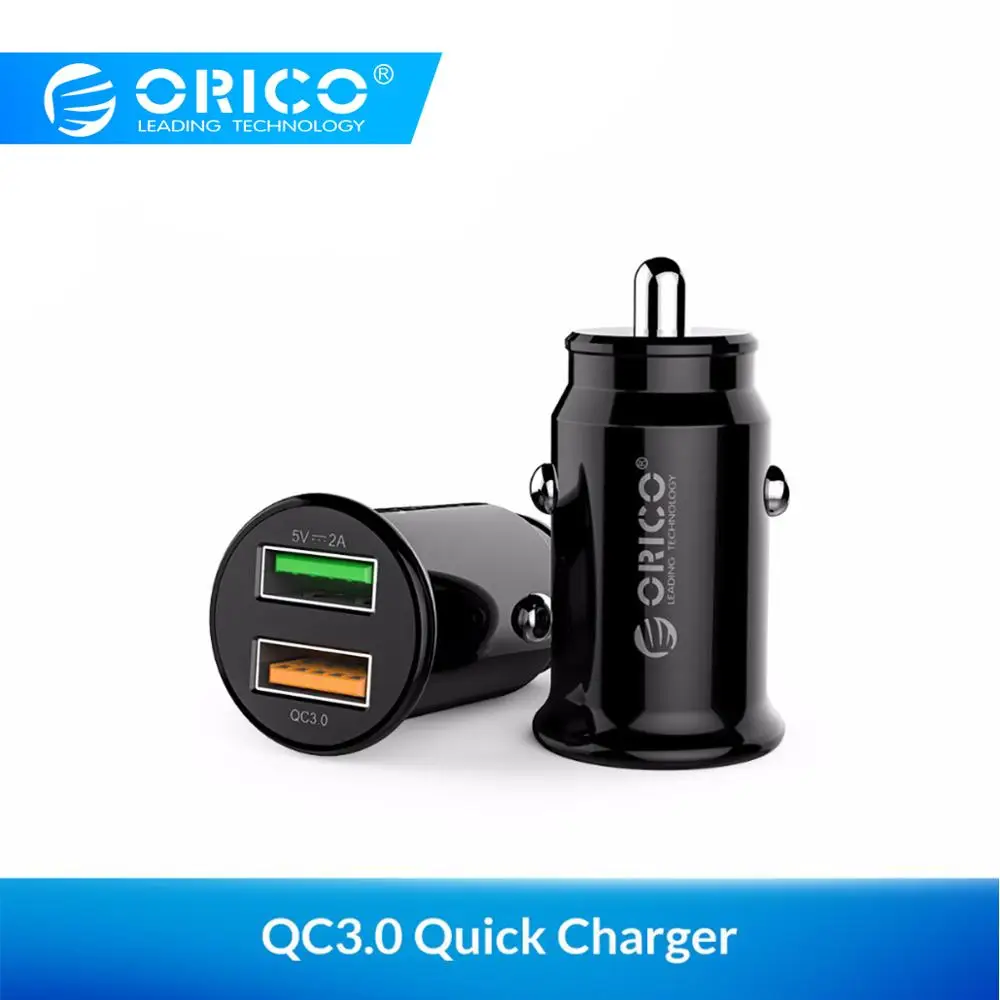 ORICO شاحن سيارة سريعة QC3.0 سريع شحن USB سيارة مهايئ شاحن ل هاتف لوحي ORICO شاحن سيارة سريعة QC3.0 سريع شحن USB سيارة مهايئ شاحن ل هاتف لوحي