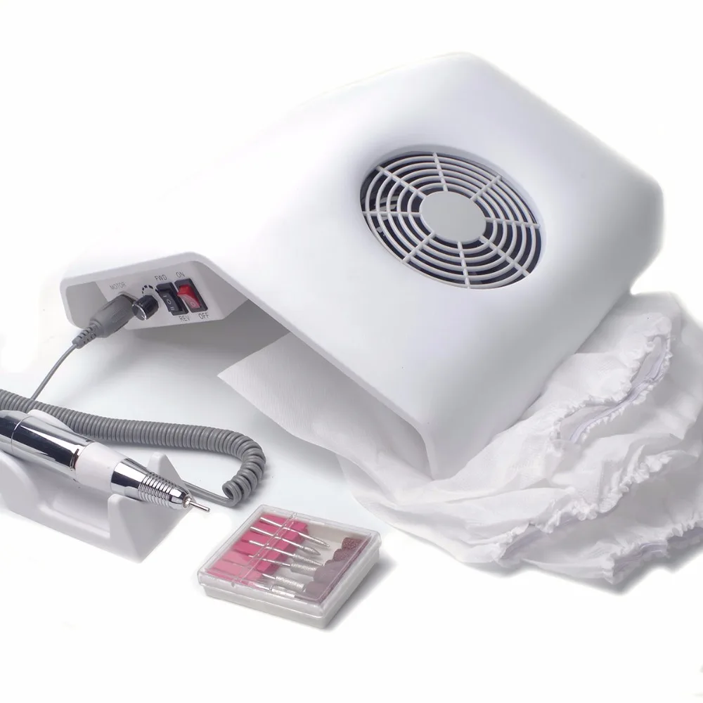 

New Arrival 2 in 1 23W Nail Art Vacuum Grinding Combo Combination Machine with Nail Dust Collector and Nail Grinding Effect