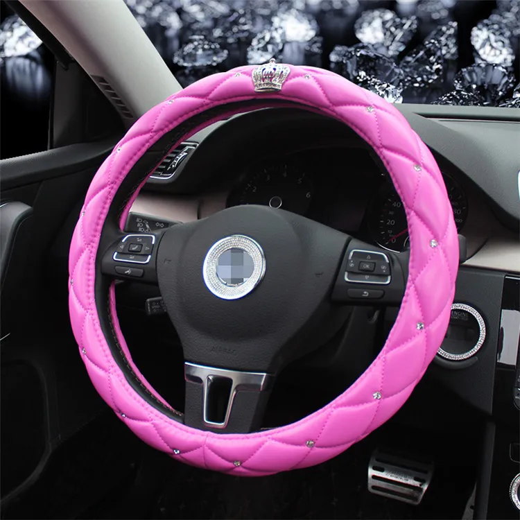 

Car Accessories Water Hammer Crown Four Seasons Men's Car Steering Wheel Cover Bubble Skin Cover