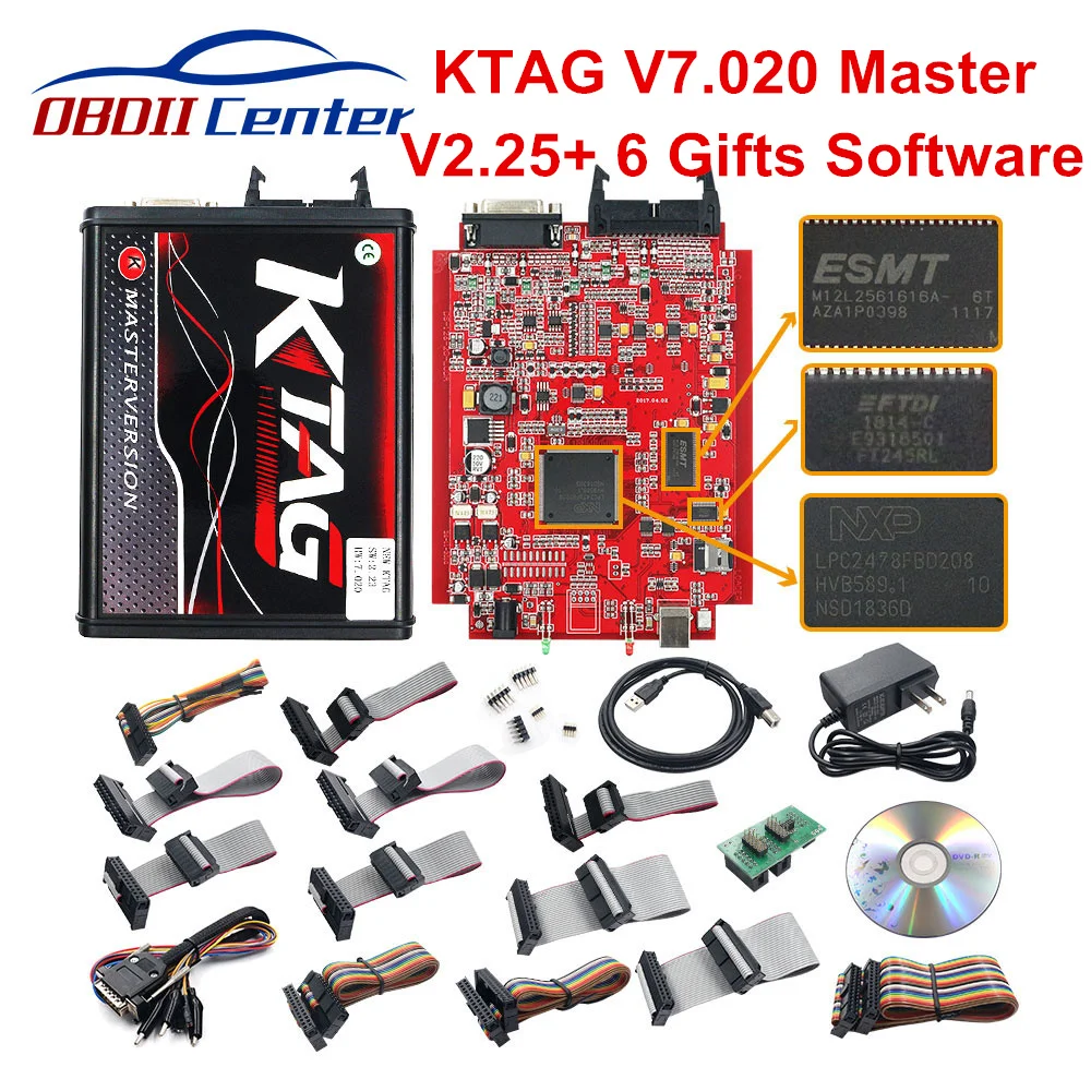 KTAG KESS V2 K TAG 7,020 Master K-TAG V7.020 V2.25 OBD2 ECU программист OBDII ECU чип тюнинговый инструмент без жетонов лимит 6 подарков