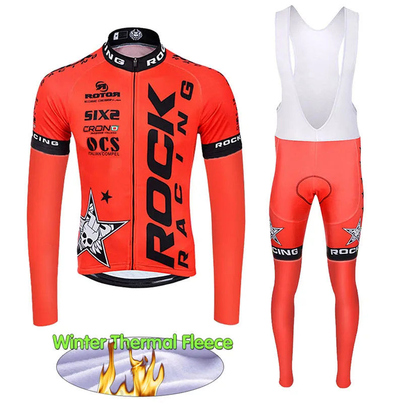 Men Winter Thermal Fleece Cycling Clothing Set Bike Clothing Bicycle Ropa Ciclismo Wear Cycling Kit Long Sleeve Cycling Sets