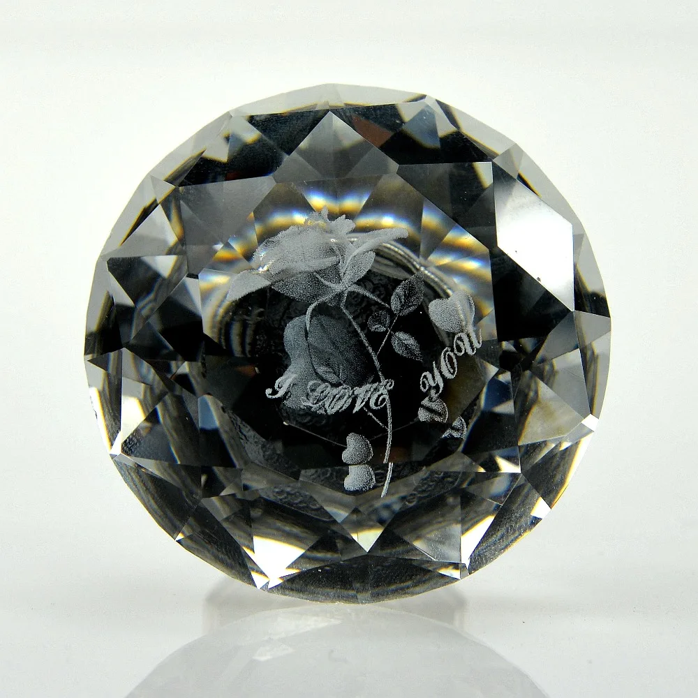 

6PCS 50mm high-grade drawer crystal rose flower cabinet handle furniture crystal handle to