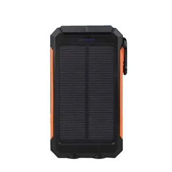 

10000mAh Solar Battery Charger External Power Bank Dustproof Shockproof Power Supply Powerbank With Dual LED Light Universal