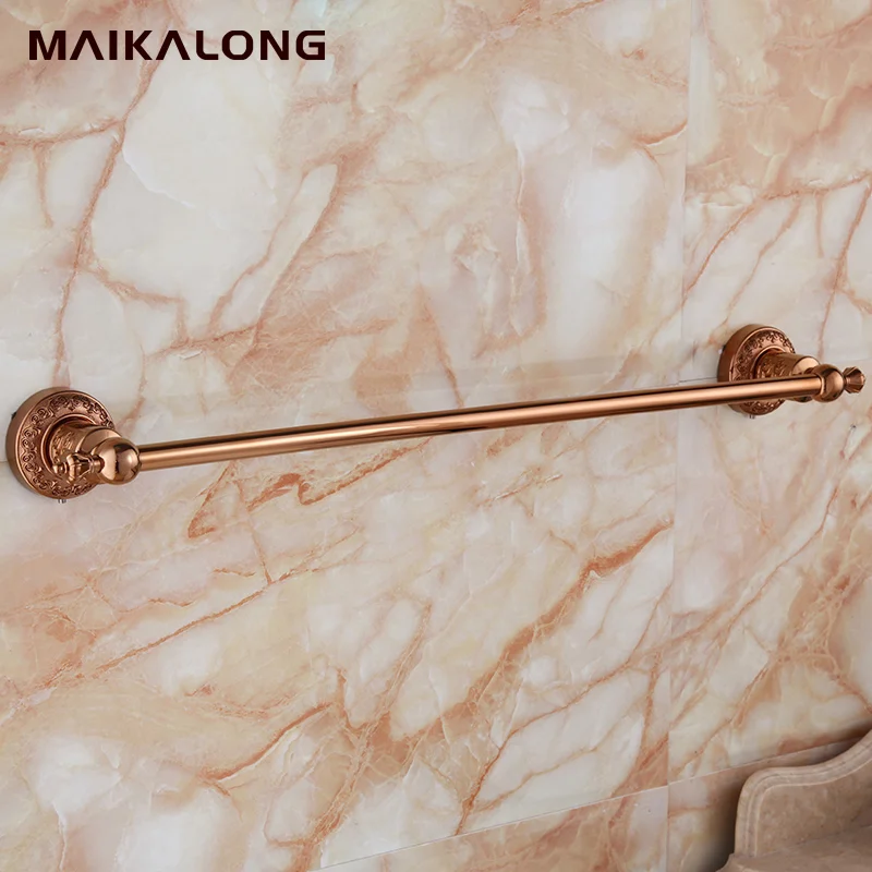 Bathroom Products 60cm Single Towel Bar,Towel Holder,rose gold Finished