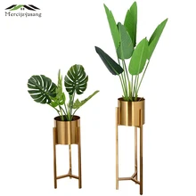 Напольные вазы Европа Многофункциональный металлическая ваза для цветов Золото Геометрическая Форма дорога свинец цветок держатель для украшения дома подарок G037
