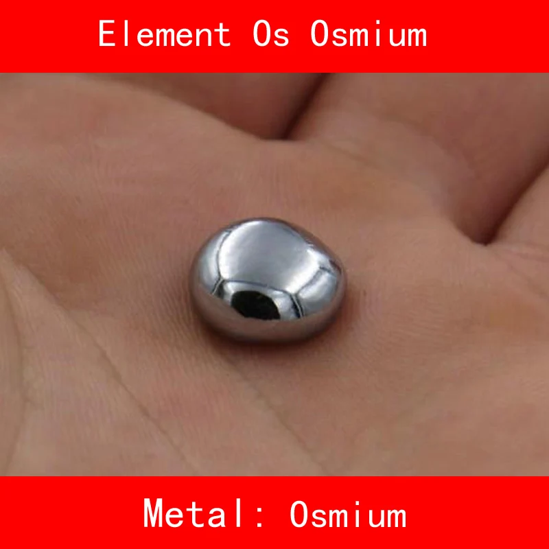 Os Osmium шарик из чистого 99.95% Периодическая таблица редкоземельных драгоценных