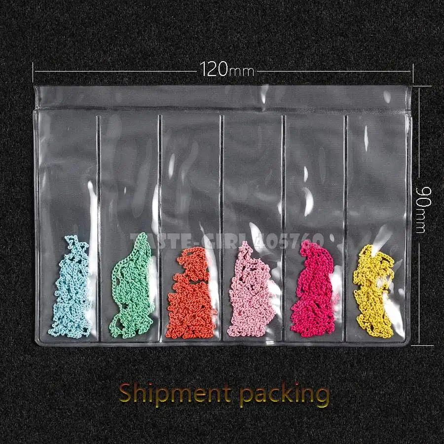 6 Grids/Pack Multi-colored All Various Shapes Chains Ring Buckle Metal 3D Studs Nail Art Alloy Deco