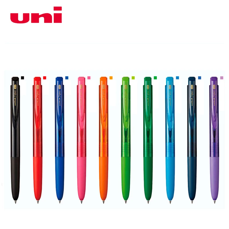 

UNI Low Damping Gel Pen UMN-155-05 Press Type Pen 0.5mm/0.38mm Student Rubber Sleeve Handshake Anti-fatigue Pen Writing Tools