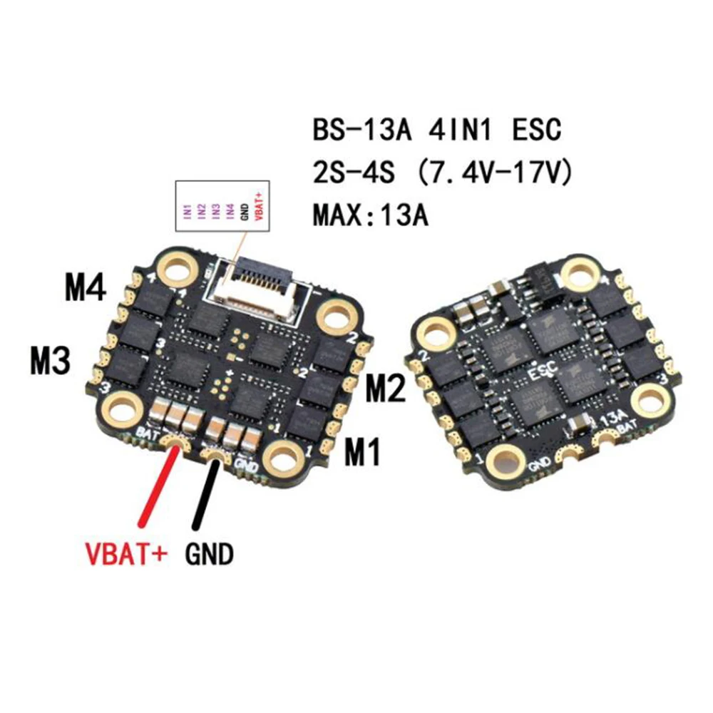 F4 Flytower SIF4 полета Управление w/ BEC 2A ESC BS 13A 2 4S 4IN1 + SIVTX 5840 25/100/200 мВт Передатчик