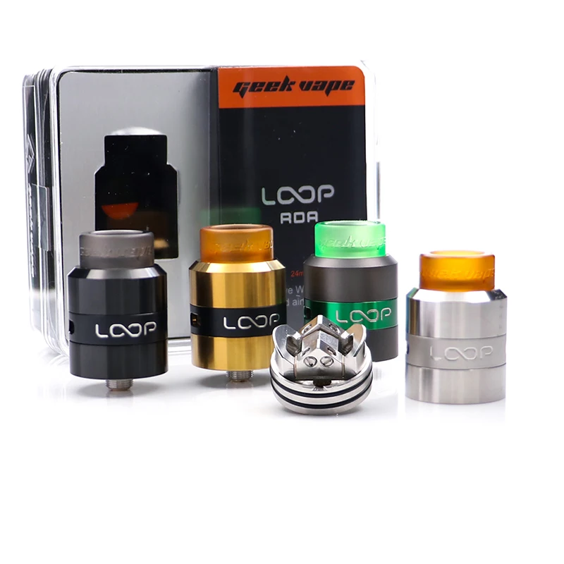 Новейший RDA Geekvape loop 24 мм vape с уникальным W образным блоком утечки для 510 box mod vs zeus|rda