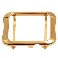 Aluminum Alloy Bumper Case Protective Metal Frame Cover Shell Compatible with 38mm Apple Watch Series 3/2/1 – Gold