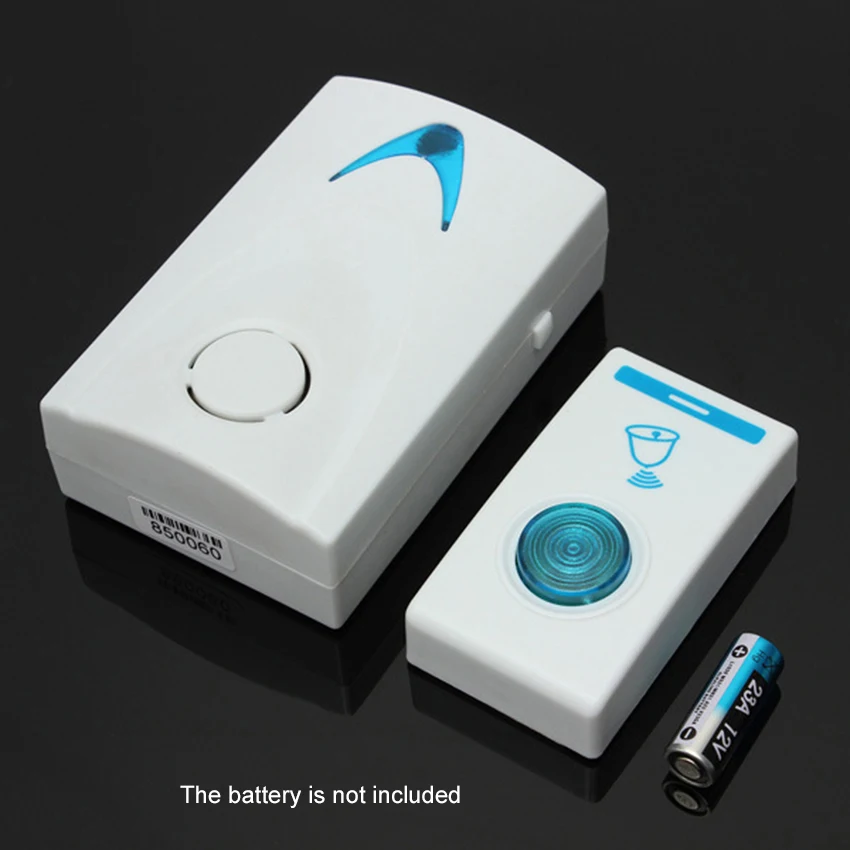LED Wireless Chime Door Bell Doorbell & wireless Remote control 32 Tune Songs White Home Security Use Smart 504D Door Bell