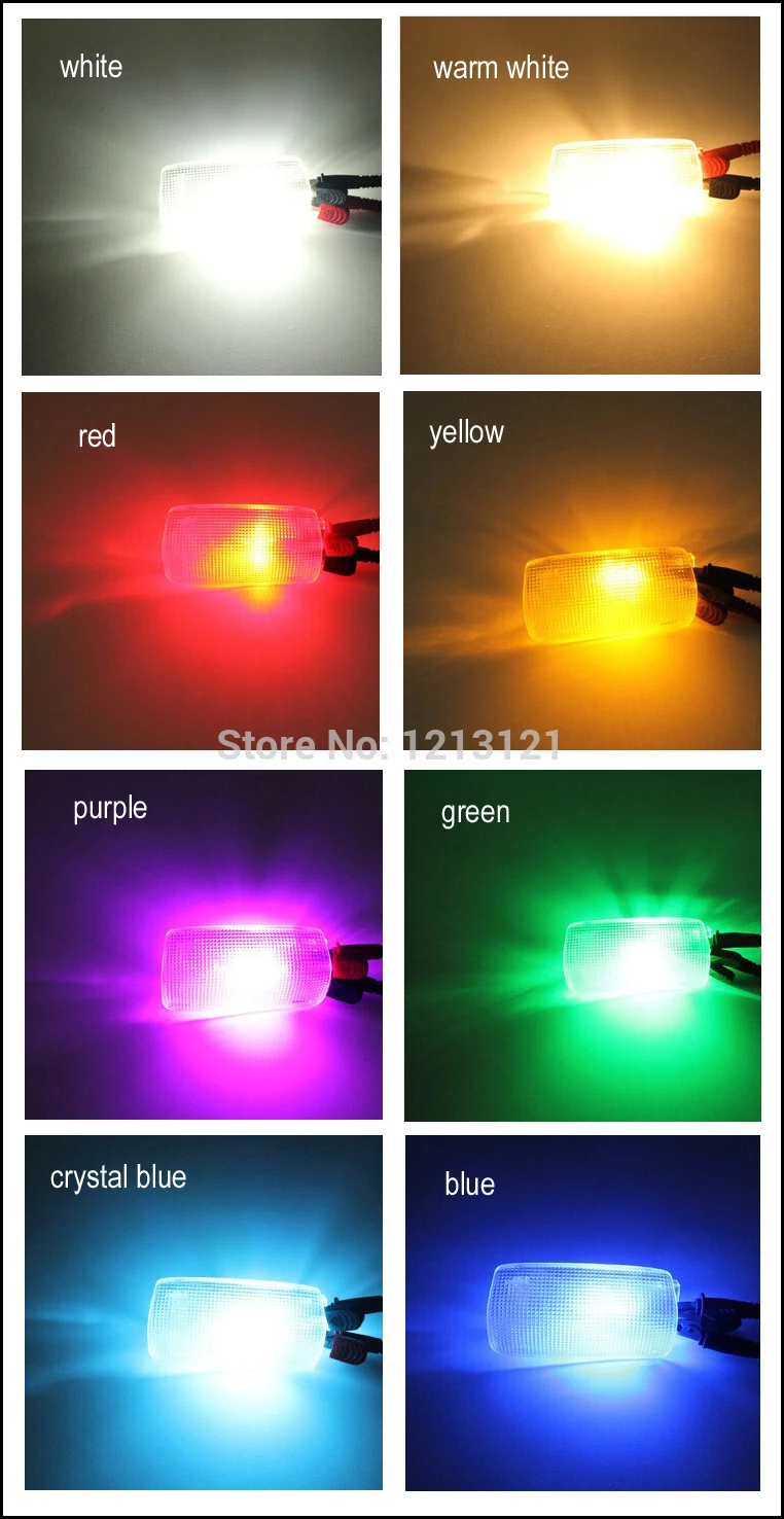 LED Replacement Bulbs 2-PACK T10 194 W5W 168 2825 TOP QUALITY 3020 LED Chips 12V DC by MONDES Super Bright 3-Color Mode Silica Gel Coated Chip Board