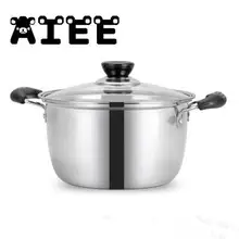 Нержавеющая сталь двойной нижний горшок суп горшок Немагнитный кухонный горшок многоцелевой кухонная посуда антипригарная Кастрюля