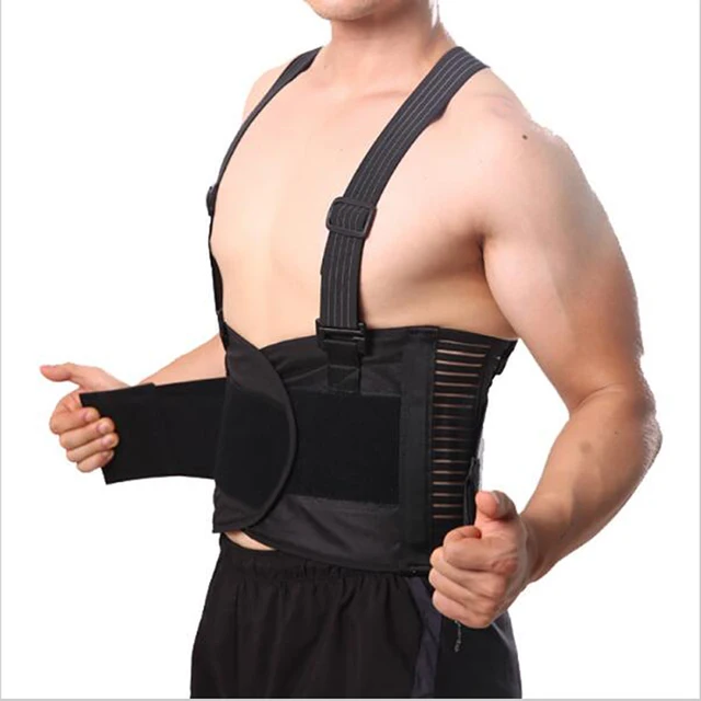 Breathable Posture Corrector Pain Belt Back Corset for Men Back Support Brace Shoulder Straps Lumbar Support Belt Y001