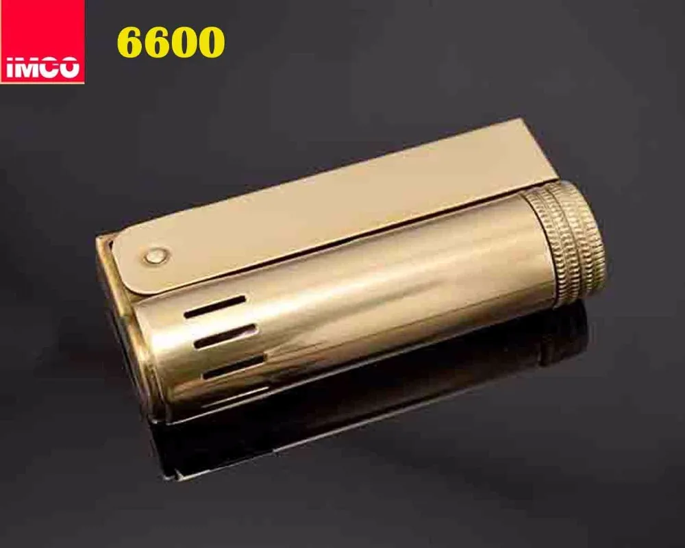 

Genuine IMCO 6600 golden gasoline & kerosene & oil lighter. Can be put into the cigarette case