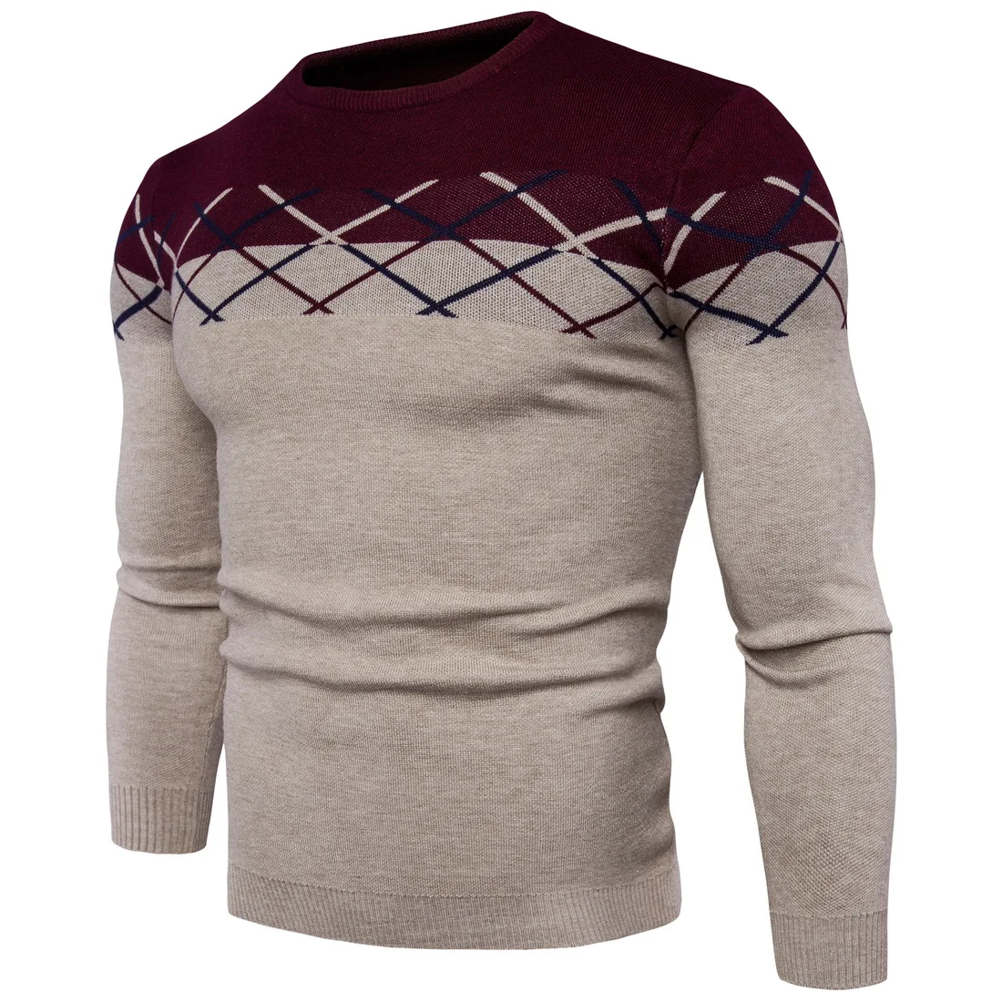 Свитера, пуловеры Для мужчин 2018 мужские брендовые Повседневное тонкий Свитеры для женщин Для мужчин высокое качество плед борьба Цвет
