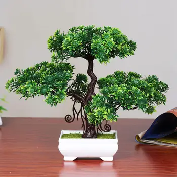 

Adeeing Artificial Pine Bonsai Creative Simulation Tree Plant Home Desktop Decoration