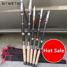 Углерода Волокно телескопическая Рыбалка стержень Спиннинг Рыба Рук Рыбалка снасти море стержень Ocean стержень 2.1 М 2.4 М 2.7 М 3.0 М 3.6 м