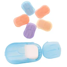 5 коробок/набор портативная дорожная наружная мини одноразовая ароматическая пенящаяся мыльная бумага в туалетном мыле#7AB0076