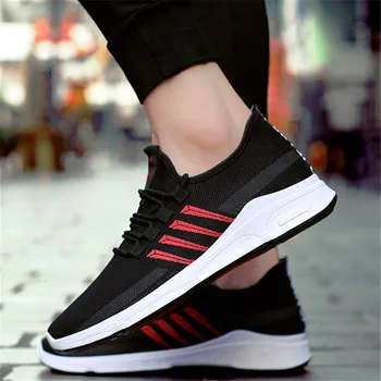 

Spring, summer and autumn front with mesh breathable casual lightweight youth non-slip men's shoes
