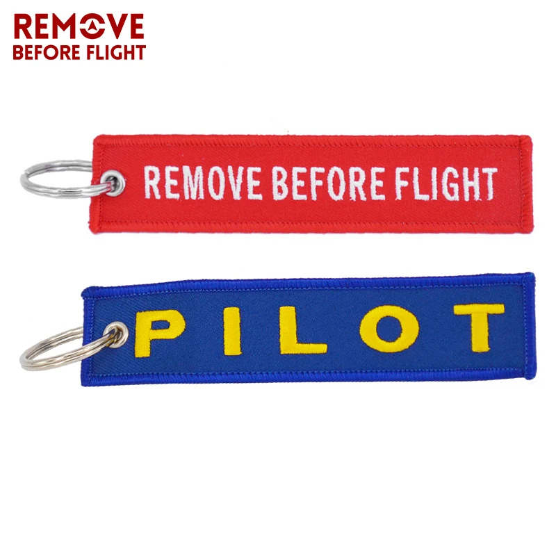 1 PC Remove Before Flight Key Chain 1PC Pilot Embroidery Keychain for Aviation Gifts Key Fob Chaveiro Key Tag for Motorcycle Car (6)