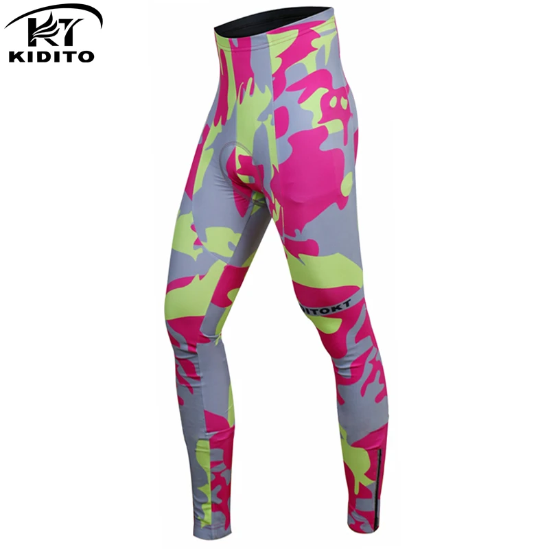 

KIDITOKT 2019 Pro Winter Thermal Cycling Pants With 3D Coolmax Gel Padded Bike Cycling Trousers Mountain Bicycle Tights For Men