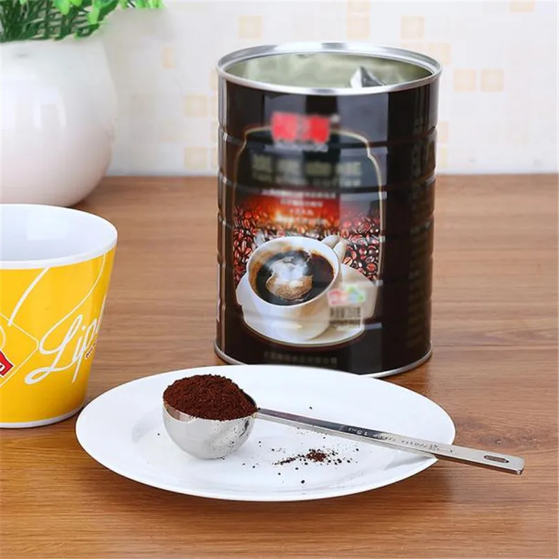 1PC Coffee Scoop Tablespoon exact 15ML Stainless Steel Measuring Coffee Spoon Long Handled Coffee Scoop coffee accessories D06 (1)