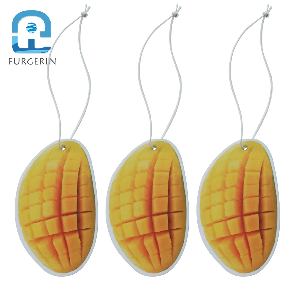 

FURGERIN 3PCS Paper Hanging Car Air Freshener for Homes multi-purpose perfume car Good Smell Fruit Scents Fragrance