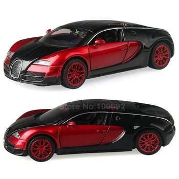 

JIAJIALE Alloy car model three doors can open sports car 1:32 light pull back design furnishings children's toys and gifts