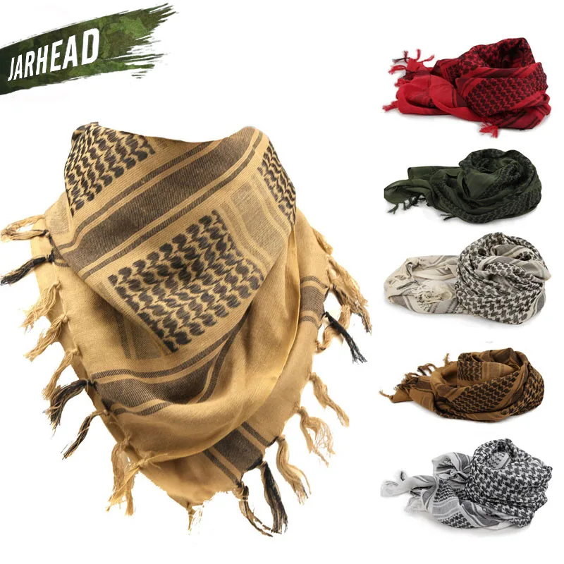 

Thicken ARAB Scarf Military Camping Army Tactics Scarf Windproof Dustproof Outdoor Sport Scarf 100% Cotton Wargame Scarves