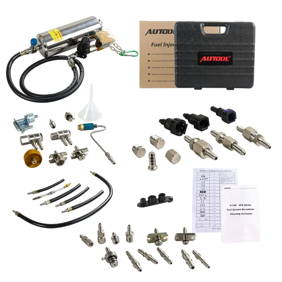 

AUTOOL C100 Automotive Non-Dismantle Fuel System Injector Cleaner for Petrol EFI Throttle
