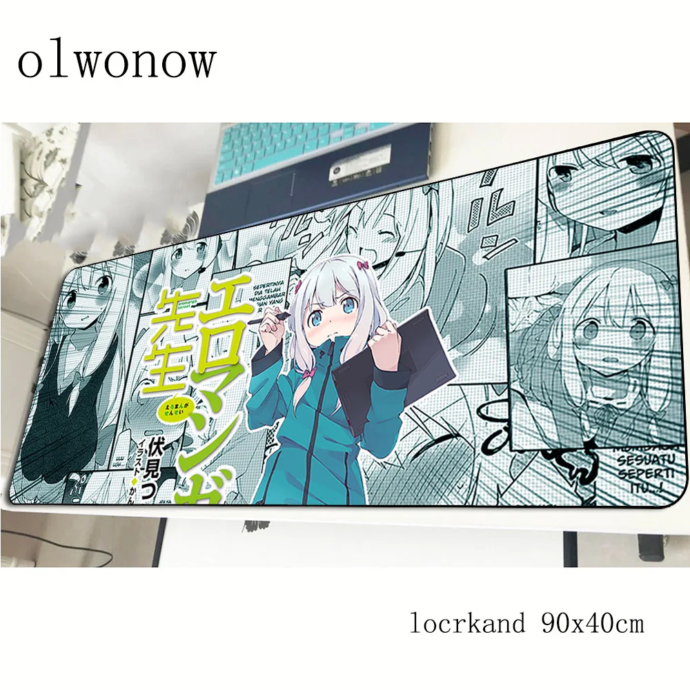 

EroManga Sensei mouse pad locrkand 900x400x2mm mousepads gaming mousepad gamer anime High-end mouse pads keyboard pc pad