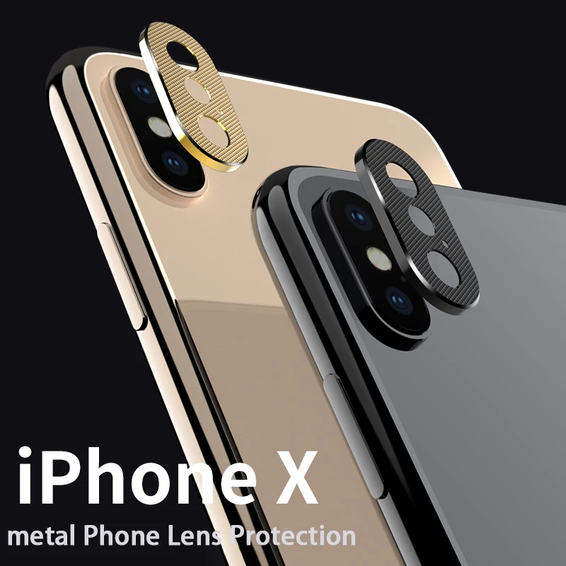 

Metal Camera Lens Protector For Apple iPhone X XS Max XR Anti-scratch Camera Protective 360 Full Protection for iPhone Xs Max xr