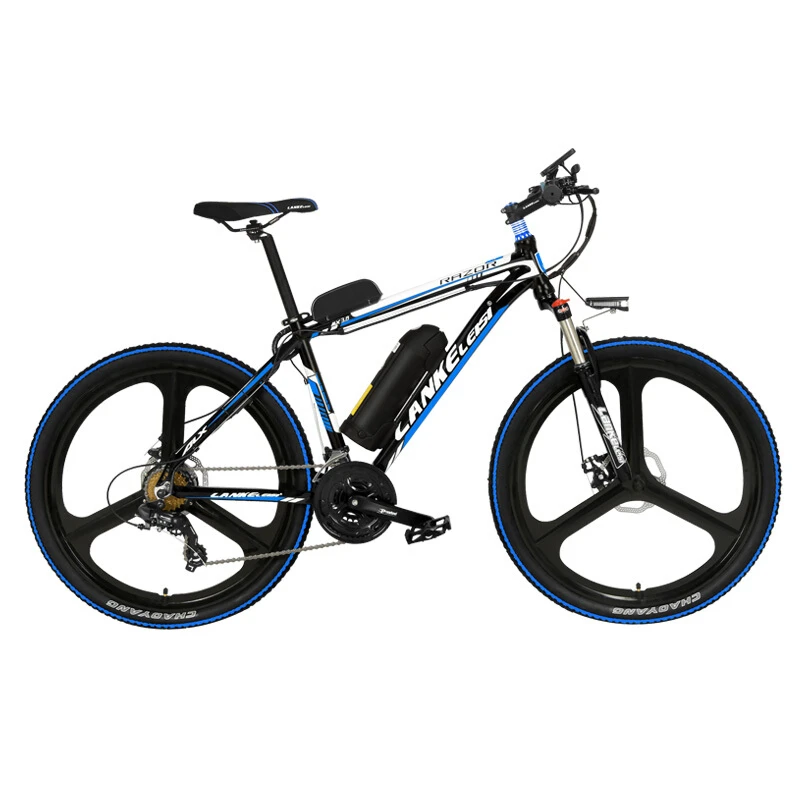 Top 26 Inch 5 Grade Assist 48V Strong Battery Electric Bicycle,with 3.5 Inches Big Bicycle Computer, 7 Speed Mountain Bike 0