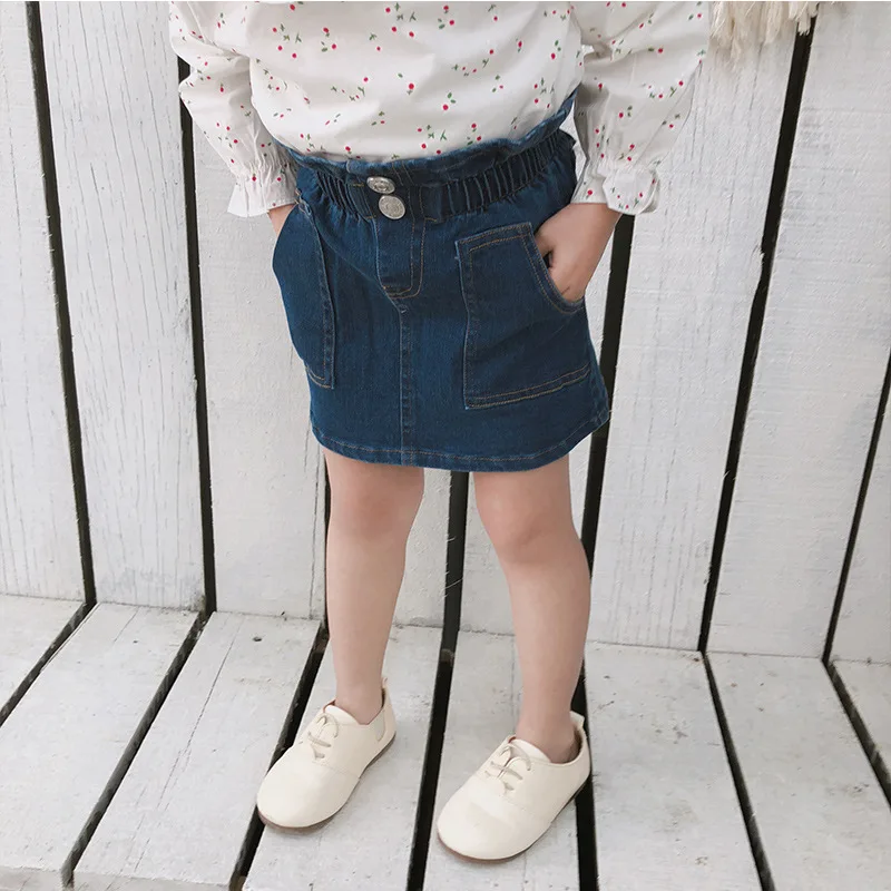 NEW Fashion Retro 80/' Kids Girl Children Chic High Waist Denim Jeans Pants 2-6yr
