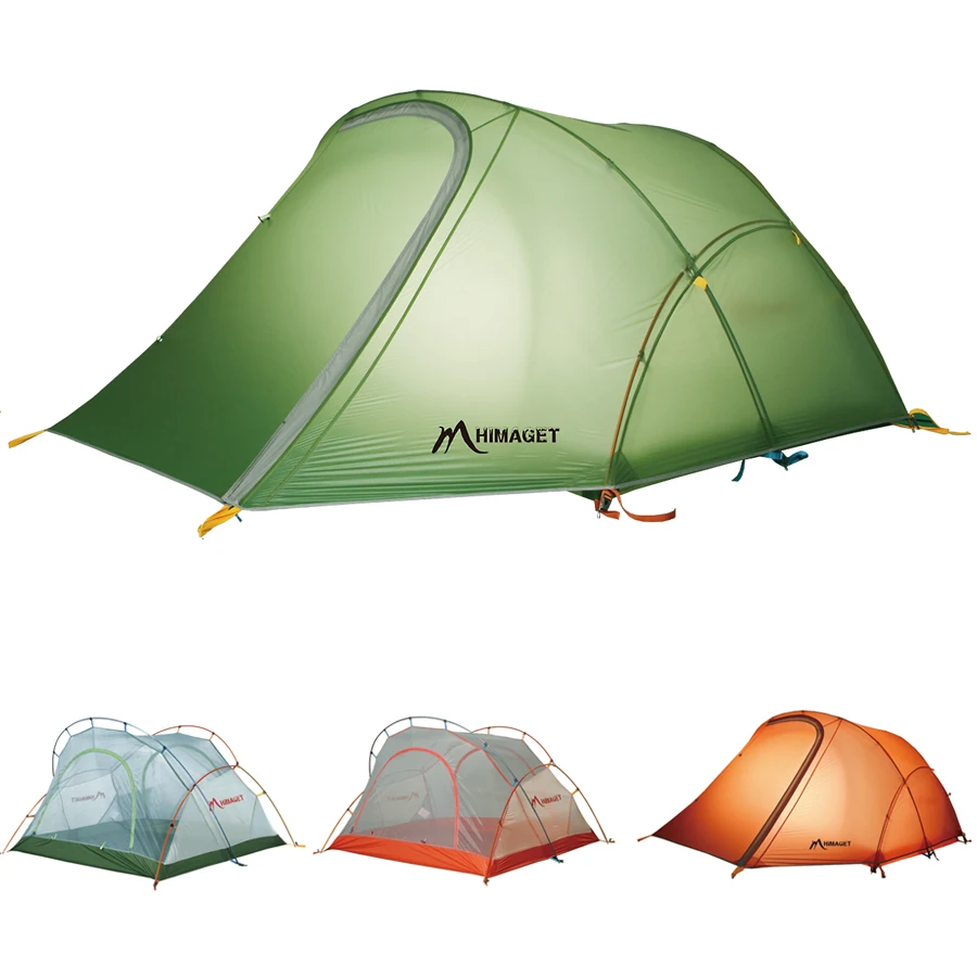 Outdoor 2 Person Tent Ultra Light Double-layer Windproof Waterproof Camping Tent For Fishing Hiking