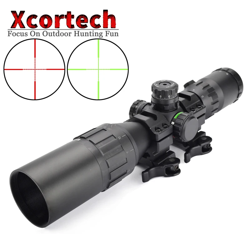 

Hunting Tactical Optical 3-9x32 AO 1inch Tube Mil-dot Compact Riflescope With Sun Shade and QD Rings Rifle Scope