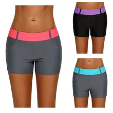 Быстросохнущие женские спортивные тонкие шорты для йоги высокого качества купальный костюм с бикини Женская сексуальная модная эластичная пляжная одежда