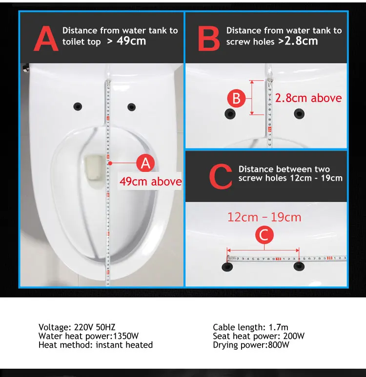 Ecofresh Смарт сиденье для унитаза электрический умный биде крышка ...