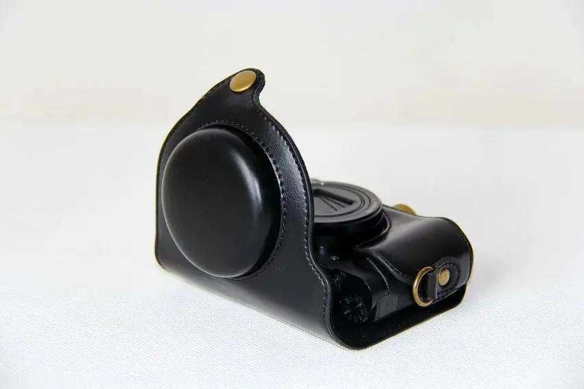 Из искусственной кожи Камера сумка Обложка Чехол для Sony Cyber-shot dsc-hx90v hx90 wx500 с плечевым ремнем