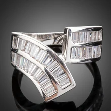 Jenia popular simple gold fashion plateó zirconia anillo punky del encanto joyería xr057