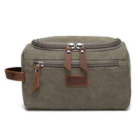 Waterproof Carrying  Men Cosmetic Makeup Box Bag Travel Organizer Canvas Large Necessaries Male Vanity Case Wash Toiletry Pouch 1