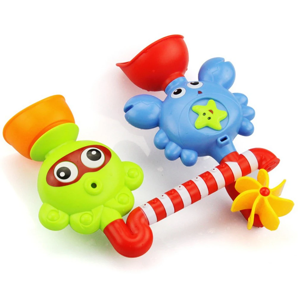 Для детей, для игры в ванной комнате распыление поворотный душ воды весло игрушка мультфильм животных забавные игрушки для детей мальчиков и девочек